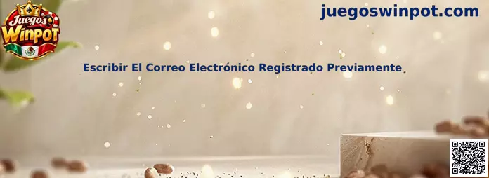 Escribir El Correo Electrónico Registrado Previamente en Juegos Winpot