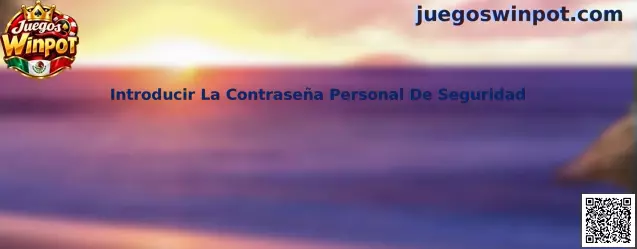 Guía para introducir la contraseña personal de seguridad en Juegos Winpot